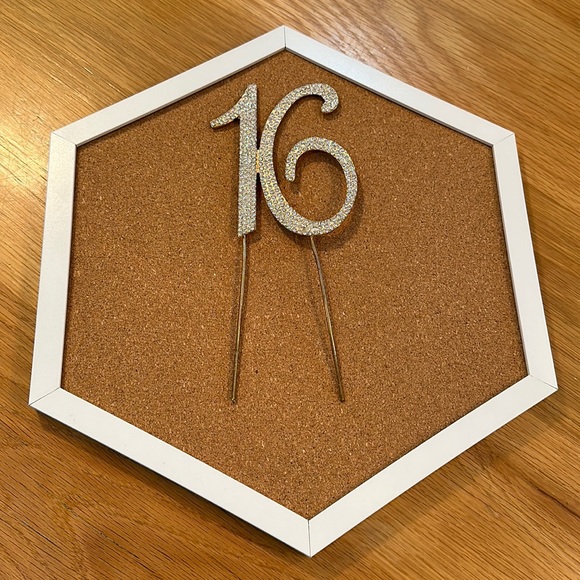 Monogram Cake Toppers - Gold Rhinestone - 16 - Picture 4 of 14